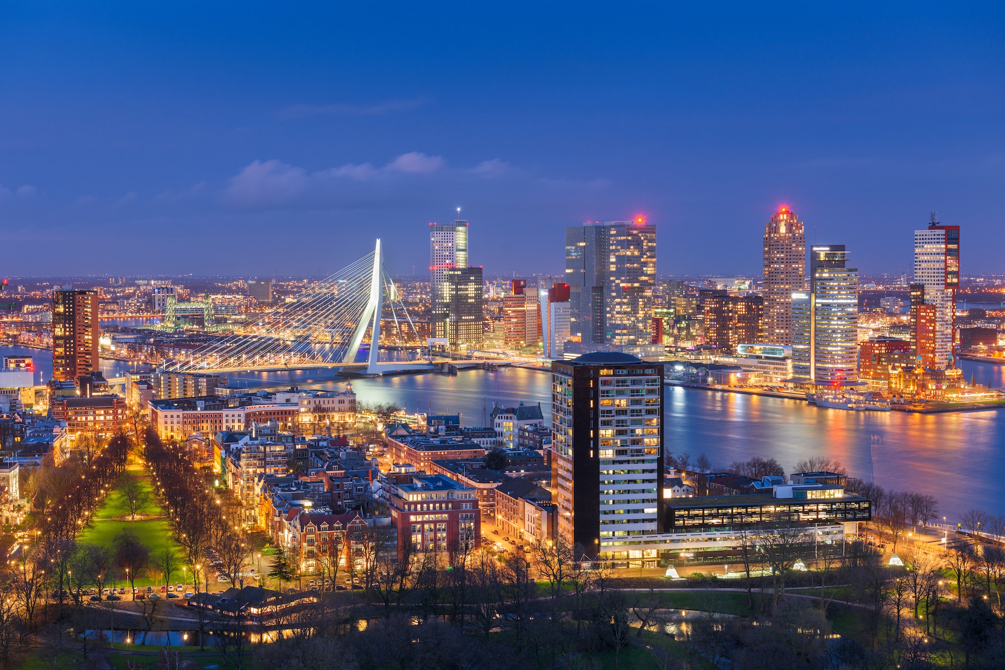 Rotterdam, netherlands skyline