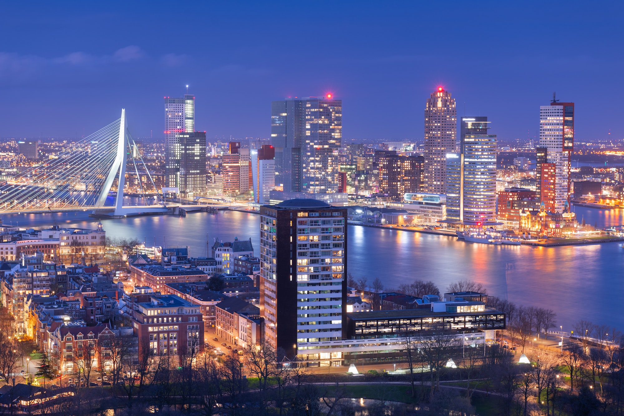 Rotterdam, netherlands skyline